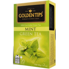 Чай индийский зеленый с мятой / Mint Green Envelope Tea, пакетики, 20 шт.