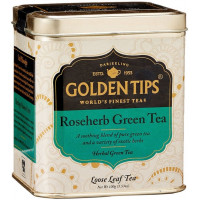 Чай индийский травяной зеленый с розой / RoseHerb Green Tea Tin Can цельно листовой, в банке, 100 гр