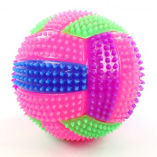 Игрушка-антистресс волейбольный мяч с пищалкой и подсветкой