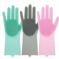 Хозяйственные силиконовые перчатки