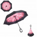 Умный зонт (зонт наоборот) с обратным открыванием Розовый цветок