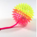 Игрушка-антистресс мяч на резинке с пищалкой и подсветкой, 75 мм